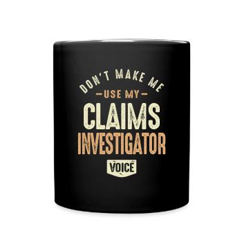 Claims Investigator Voice - Full Colour Mug - black - Front