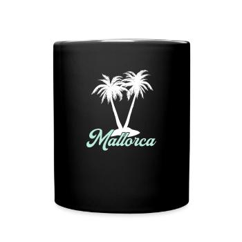 Mallorca - Tasse einfarbig - Schwarz - Vorne