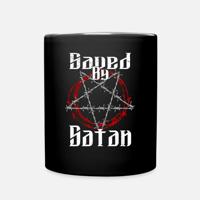 Satan Beelzebub Devil Gothic Pentagram Mystical - Full Colour Mug - black