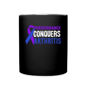 L’arthrite ne vaincra pas ma conscience - Mug uni - noir - Devant