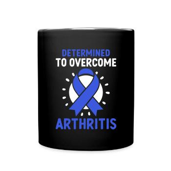 Déterminé à sensibiliser la population à l’arthrite - Mug uni - noir - Devant
