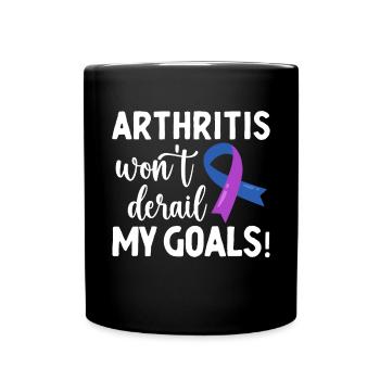 L'arthrite ne m'empêchera pas d'atteindre mes objectifs - Mug uni - noir - Devant