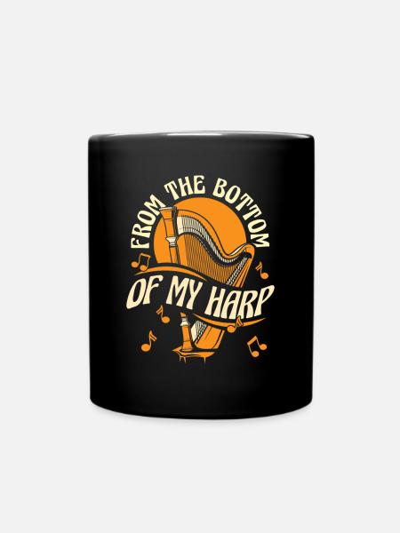Du bas de ma harpe Harpe Harpe musicale Harpe - Mug uni - noir