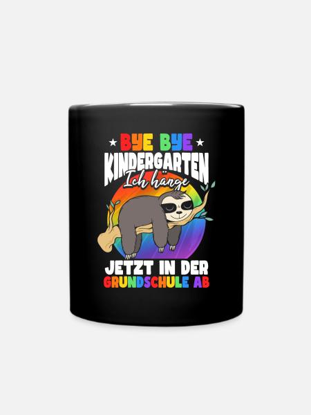 Grundschule Einschulung Schulkind Schulstart - Tasse einfarbig - Schwarz
