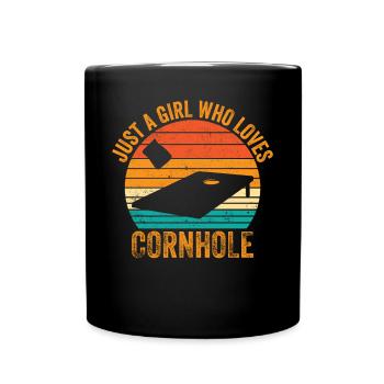 Cornhole Corn Hole Retro - Mug uni - noir - Devant