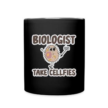 Biologie Lehrer Motiv Naturwissenschaft - Tasse einfarbig - Schwarz - Vorne