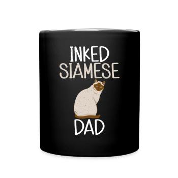 Siamesische Katze Geschenke - Tasse einfarbig - Schwarz - Vorne