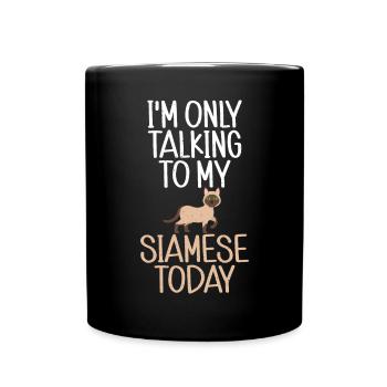 Geschenke zum Suchbegriff: "Siamkatze" - Tasse einfarbig - Schwarz - Vorne