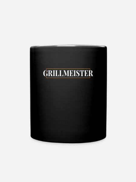 Grillmeister - Tasse einfarbig - Schwarz