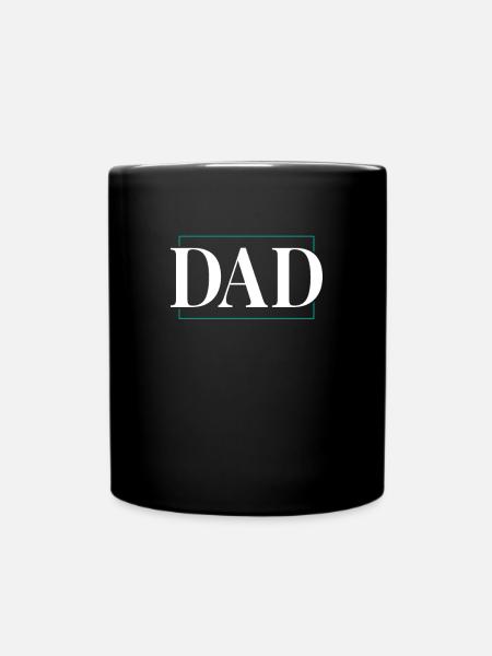 dad - Tasse einfarbig - Schwarz