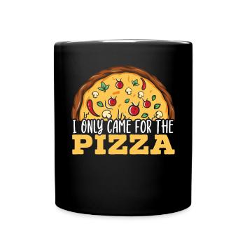 Pizza Eater Pepperoni Pizza Lover Italian Food - Full Colour Mug - black - Front