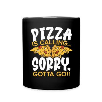 Pizza Eater Pepperoni Pizza Lover Italian Food - Mug uni - noir - Devant