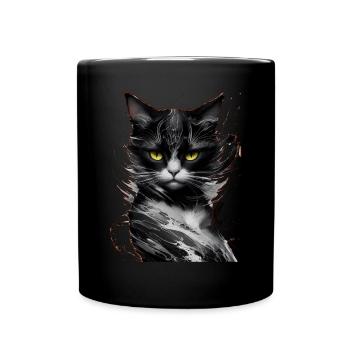 Cat Pet - Full Colour Mug - black - Front