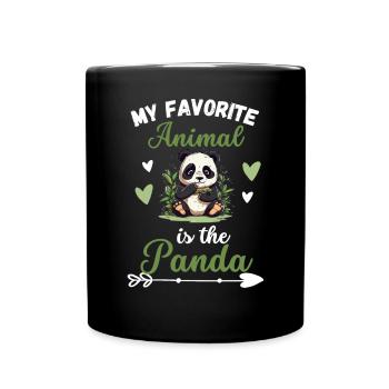 Panda Gift My favorite animal is the panda - Full Colour Mug - black - Front