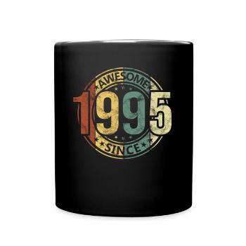 Génial depuis 1995 Retro Vintage Birthday - Mug uni - noir - Devant