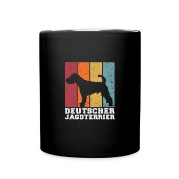 Deutscher Jagdterrier - Tasse einfarbig - Schwarz - Vorne