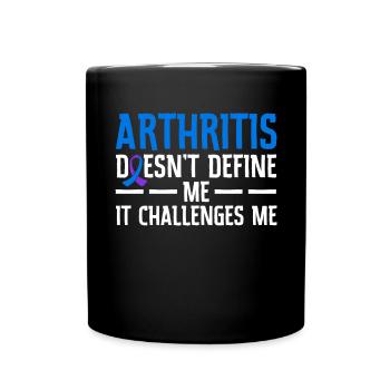 L’arthrite ne me définit pas, elle me met au défi - Mug uni - noir - Devant