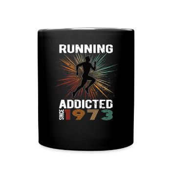 Running Vintage Running Addicted runner jogger 1973 - Mug uni - noir - Devant