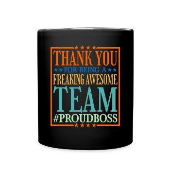 Thank You For Being A Freaking Awesome Team 6 - Tasse einfarbig - Schwarz - Vorne