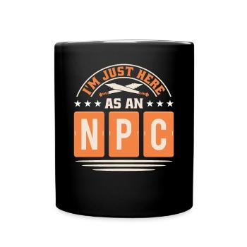 Jeu de rôle en direct GN - Mug uni - noir - Devant