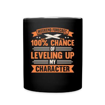 Jeu de rôle en direct GN - Mug uni - noir - Devant