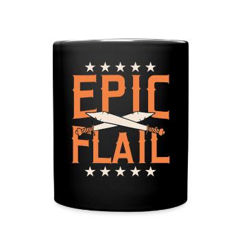 LARP live-action role-playing game - Full Colour Mug - black - Front