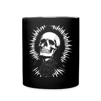 Zombie Horror Vampire Girl Death Metal Grindcore - Tasse einfarbig - Schwarz - Vorne