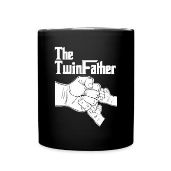 The Twinfather father of Twins Fist Bump - Full Colour Mug - black - Front