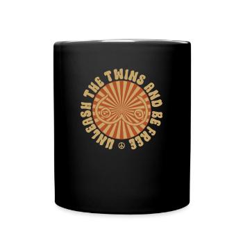 Libérez les jumeaux et soyez libres - Pas de soutien-gorge - Mug uni - noir - Devant