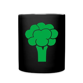 Green broccolihealhealing - Full Colour Mug - black - Front