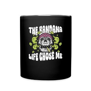 Das Bandana Life Chose Me - Hippie Kostüm Tie Dye - Tasse einfarbig - Schwarz - Vorne
