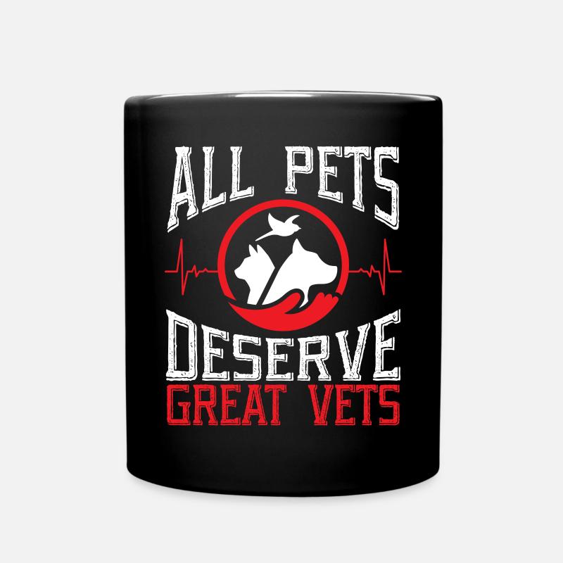 Tierflüsterer, Tierarzt, Tierarzt, Tierarzt - Tasse einfarbig - Schwarz
