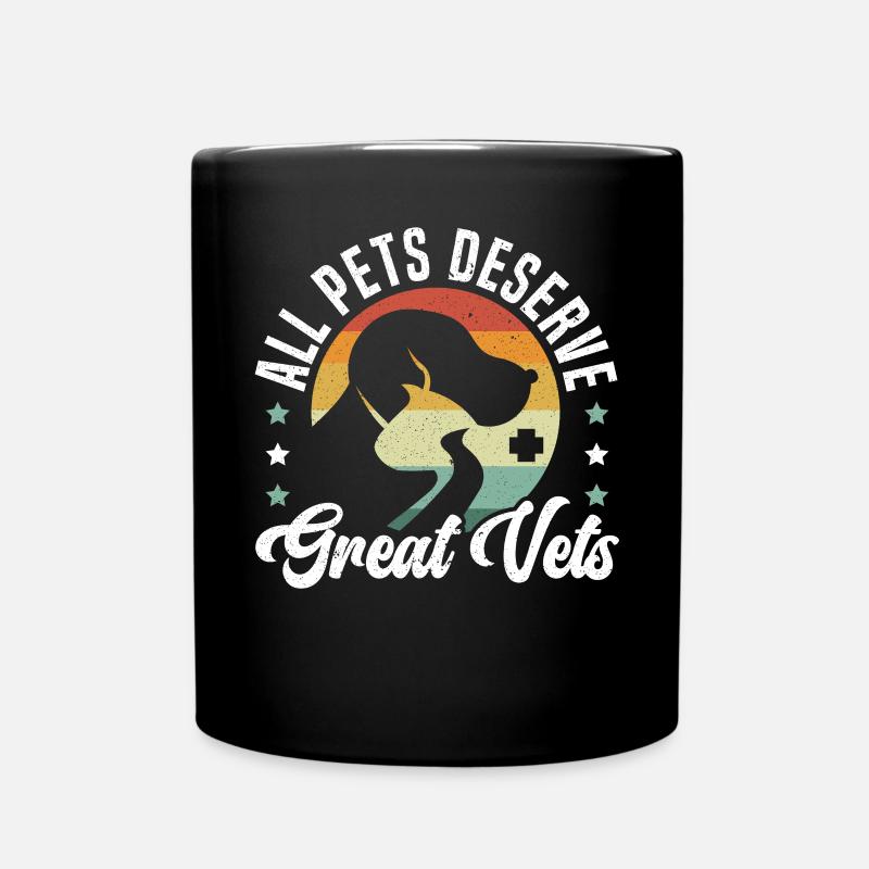 Tierflüsterer, Tierarzt, Tierarzt, Tierarzt - Tasse einfarbig - Schwarz