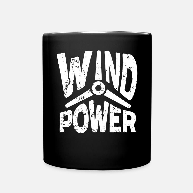 Énergie éolienne renouvelable Windtech Windmill Enthusiast - Mug uni - noir