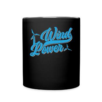 Énergie éolienne renouvelable Windtech Windmill Enthusiast - Mug uni - noir - Devant
