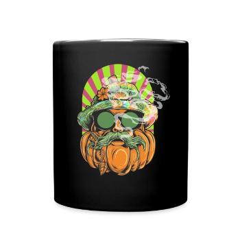 Hippie Trip Gras Cannabis Rauchen - Tasse einfarbig - Schwarz - Vorne