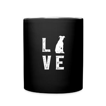 Pitbull Terrier Amour - Mug uni - noir - Devant