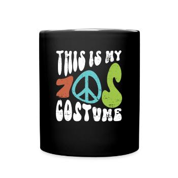 Ceci est mon costume des années 70 - costume hippie - Mug uni - noir - Devant