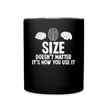 Brain Surgeon Size Doesn't Matter Neurosurgeon - Full Colour Mug - black - Front