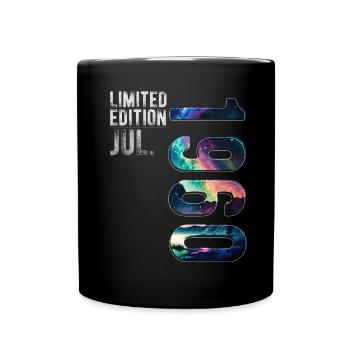 Édition limitée 1970 Juillet Anniversaire Aurores boréales - Mug uni - noir - Devant
