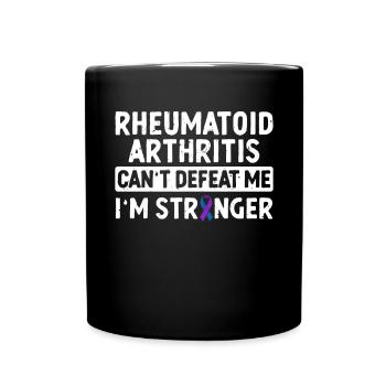 La polyarthrite rhumatoïde ne peut pas me battre, - Mug uni - noir - Devant