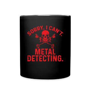 Détecteur de métaux Détection de métaux Chasse au trésor - Mug uni - noir - Devant