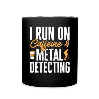 Détecteur de métaux Détection de métaux Chasse au trésor - Mug uni - noir - Devant