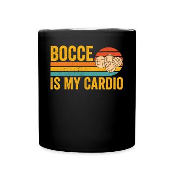 Drôle de boule de boccia rétro - Mug uni - noir - Devant