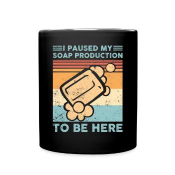 Fabricant de savon amusant - Mug uni - noir - Devant
