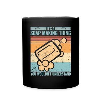 Fabricant de savon amusant - Mug uni - noir - Devant