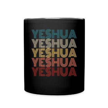 Jeschua Jesus im hebr�ischen christlichen GlaubenU - Tasse einfarbig - Schwarz - Vorne