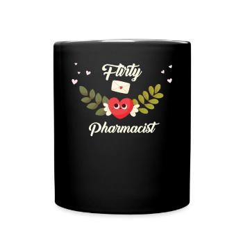Pharmacien flirt - Mug uni - noir - Devant