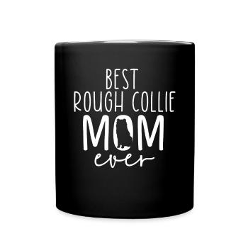 Longhair Collie Rough Collie Dog - Full Colour Mug - black - Front