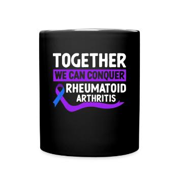 Ensemble, nous pouvons traiter la polyarthrite rhumatoïde - Mug uni - noir - Devant